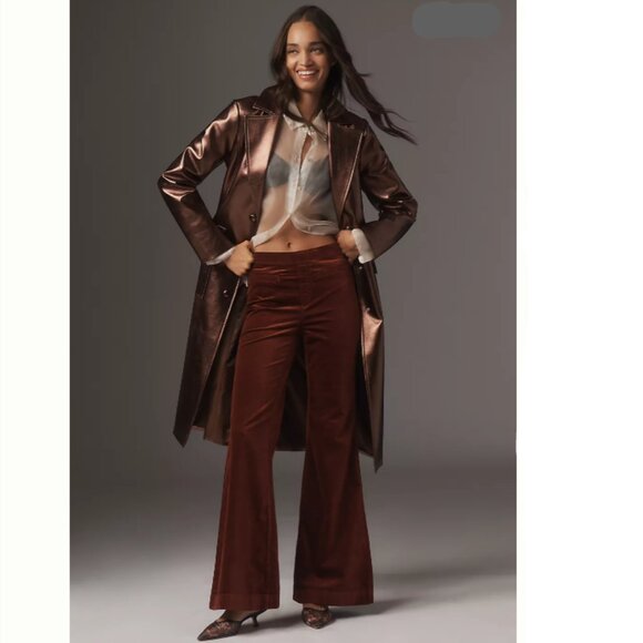 HOST PICK: Brand New Pilcro Pull-On Mid-Rise Retro Flare Velvet Jeans - Picture 1 of 6